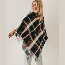 Load image into Gallery viewer, Pretty Simple Plaid Button Scarf
