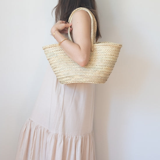SOCCO Designs Long Strap French Basket- Medium