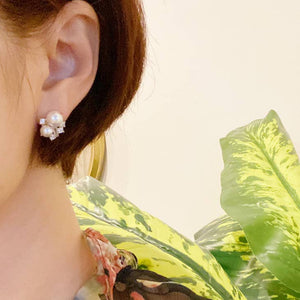Ellison + Young Pearl & Shine Stud Earrings