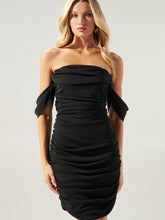 Load image into Gallery viewer, Sugarlips Off The Shoulder Runched Dress
