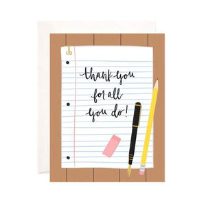 Bloomwolf Studio Thank You Note Card